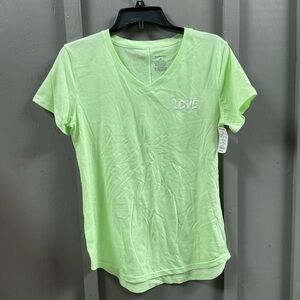 Tek gear essential gear v neck love shirt
